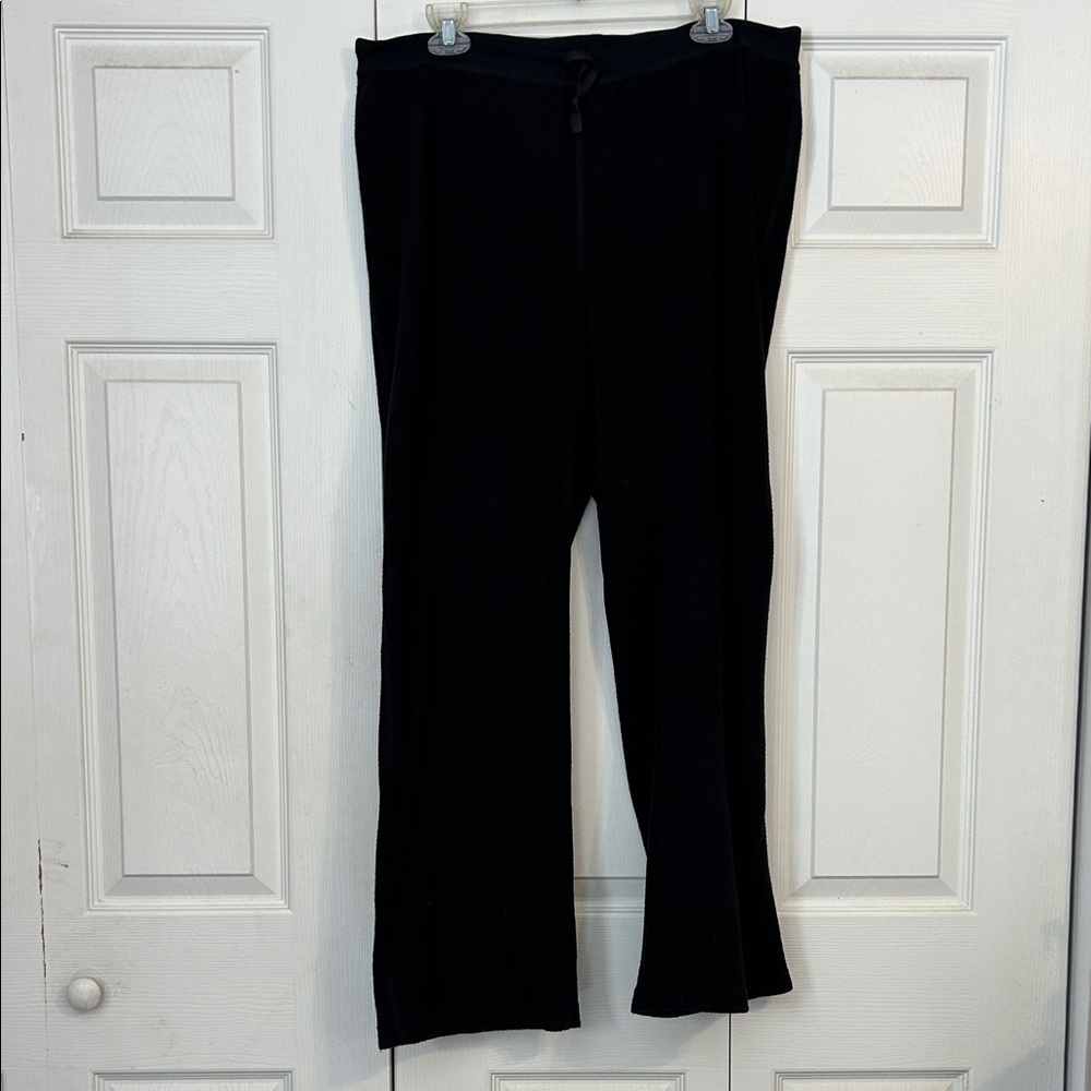 CHICO'S DESIGN Size 3 X-Large Black Pull On Cotton Blend Sweatpants Loungewear